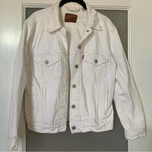 Levi's White Vintage Denim Trucker Jacket